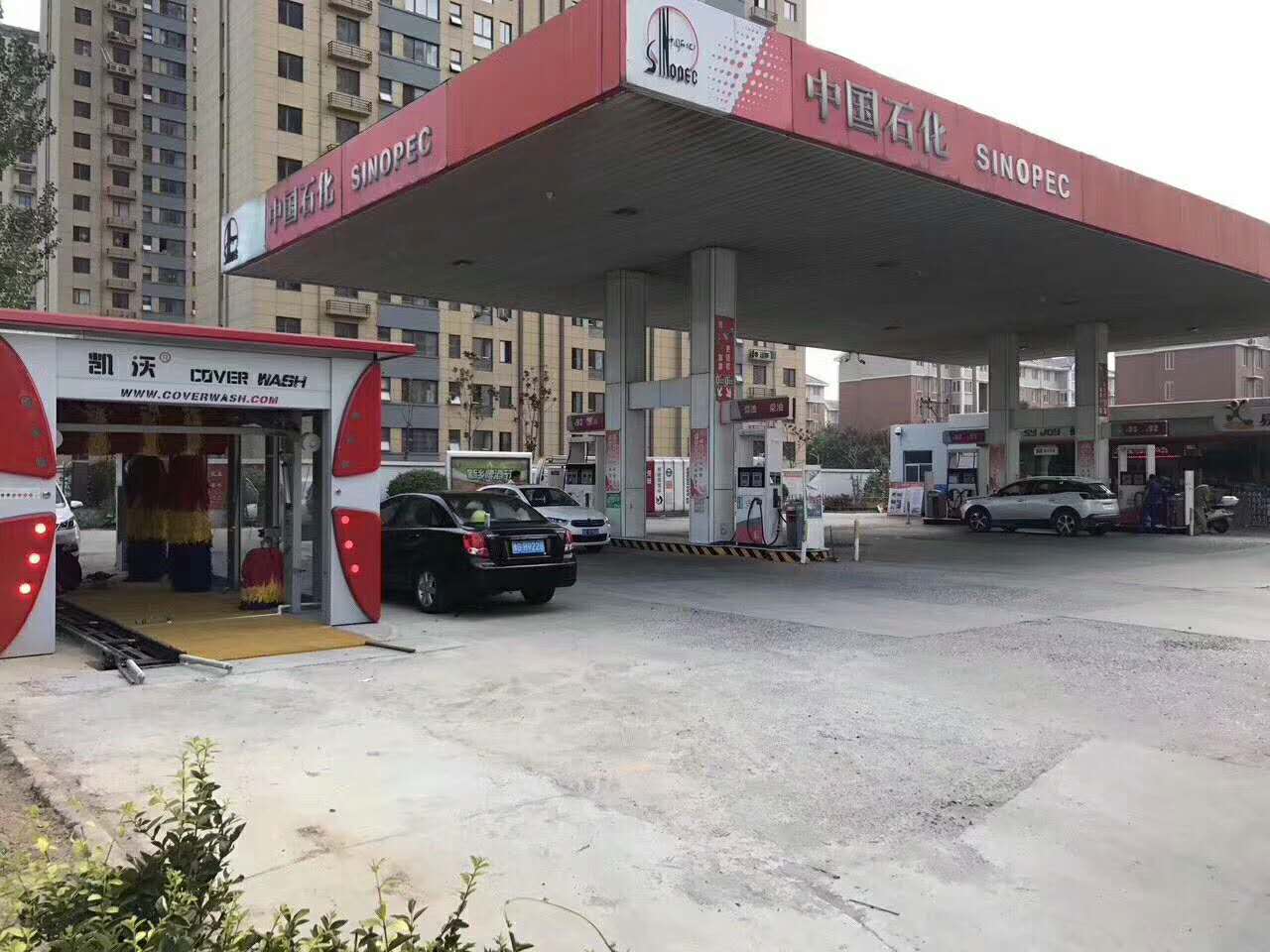 河南新鄉紅旗區中國石化7號站完成安裝