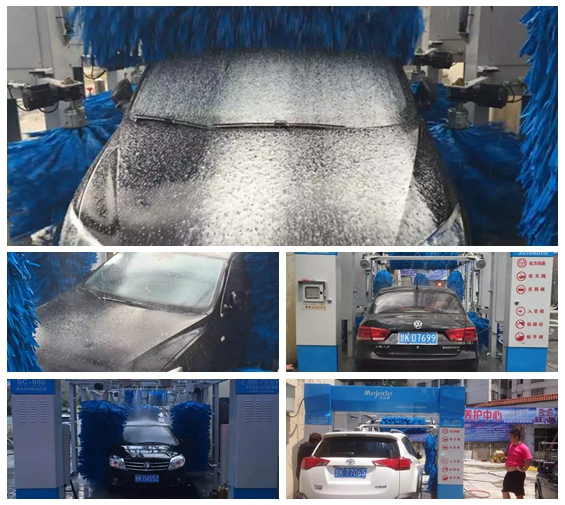 中國甘肅省隴南市武都區(qū)安裝臺灣美嘉德電腦11刷隧道洗車機